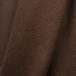 Collegetyg enfärgat (GOTS soft sweat) med borstad baksida - Brun