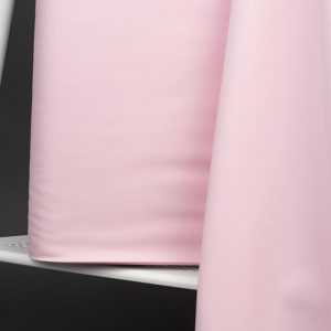 Enfärgad bomullspoplin, GOTS-certifierad, metervara – Rosa