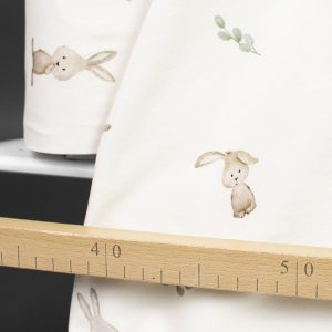 Jersey (trikå) - Lilla kanin - Offwhite (GOTS)