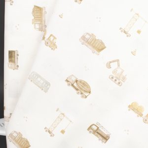 Bomullspoplin – Fordon – Offwhite