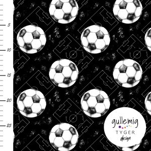 Jersey (trikå) – Fotboll – Svart (GOTS)