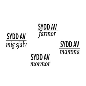 DTF textiltryck – Sydd av… (stryka eller pressa på)