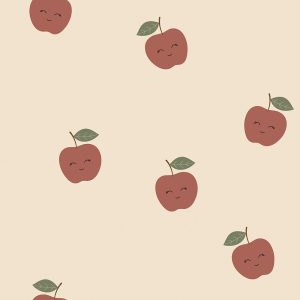 College (french terry) – Glada äpplen – Beige