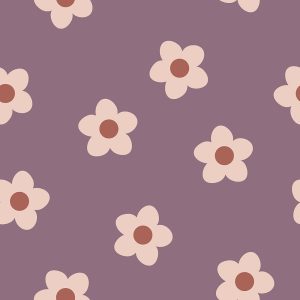 College (french terry) – Rosa blommor – Lila