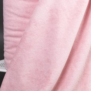 Enfärgad stretch frotté – Rosa