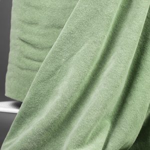 Enfärgad stretch frotté – Grön