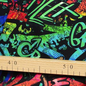 Jersey (trikå) - Graffiti - Svart flerfärgad