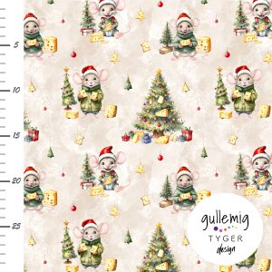 Jersey (trikå) – Julmus – Beige (GOTS) Jersey (trikå) – Julmus – Beige (GOTS)