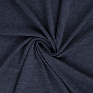 Merinoull interlock jersey (100% merinoull) – Fjällblå melange