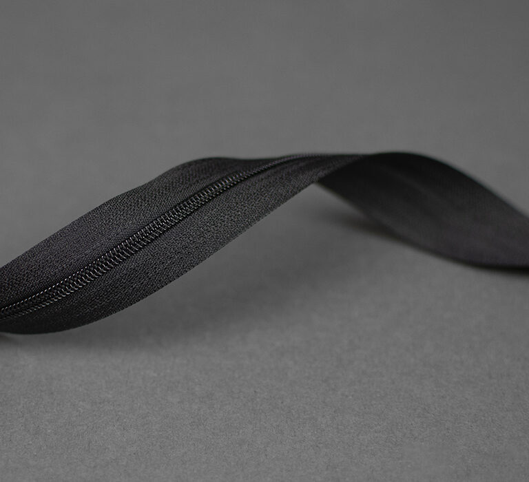 Blixtlås metervara 3mm - Svart