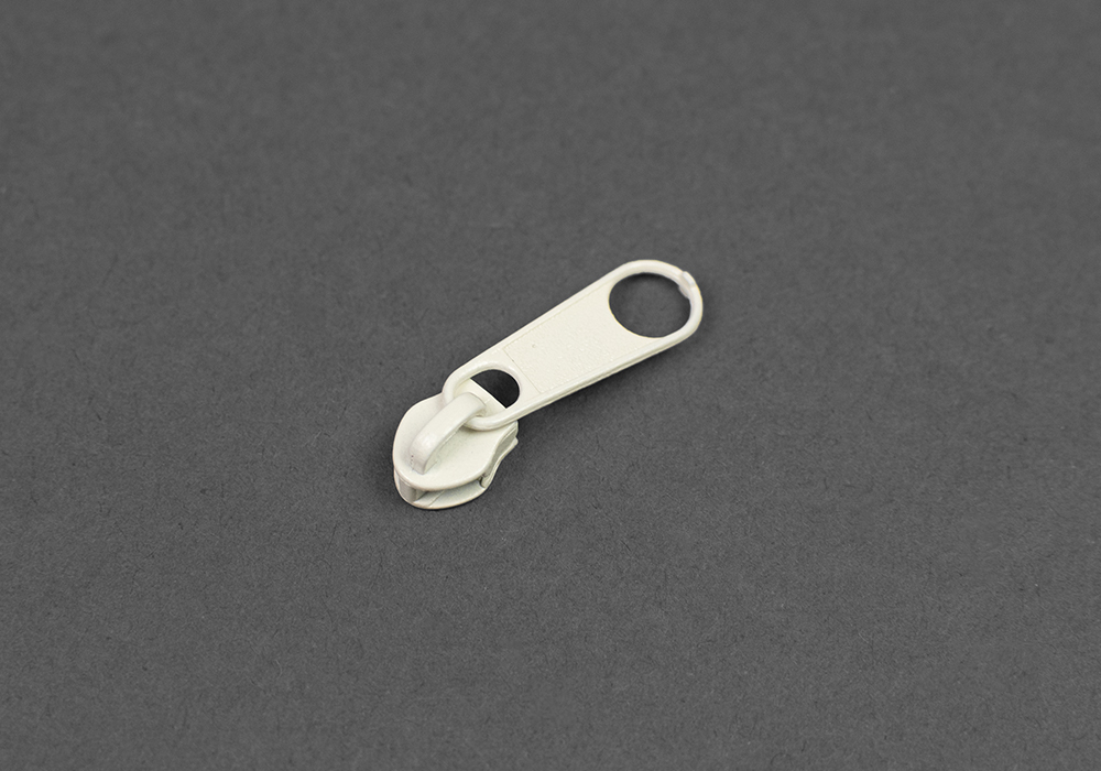 Blixtlås löpare 3mm — Creme