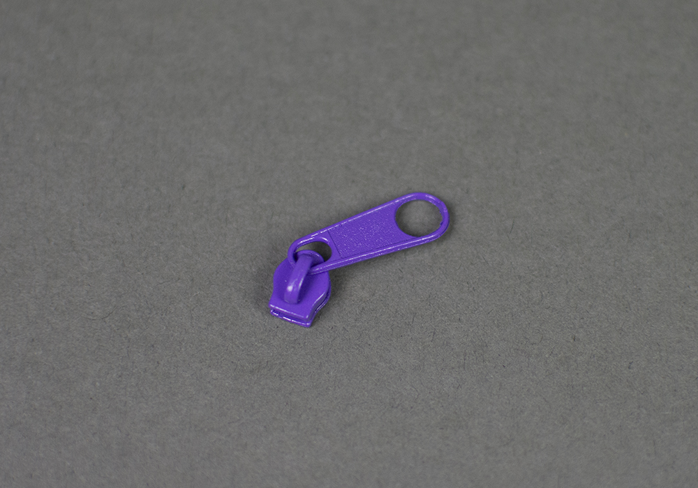 Blixtlås löpare 3mm — Lila
