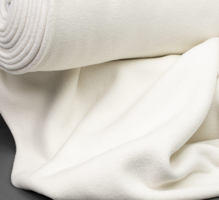 Ekologisk bomullsfleece (100% bomull) - Offwhite