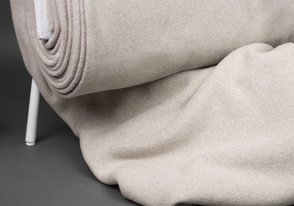 Ekologisk bomullsfleece (100% bomull) — Taupe