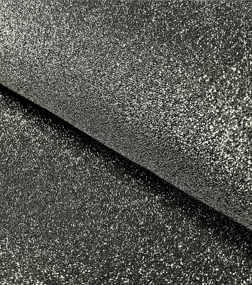 Glitterjersey (trikå) lurex — Svart