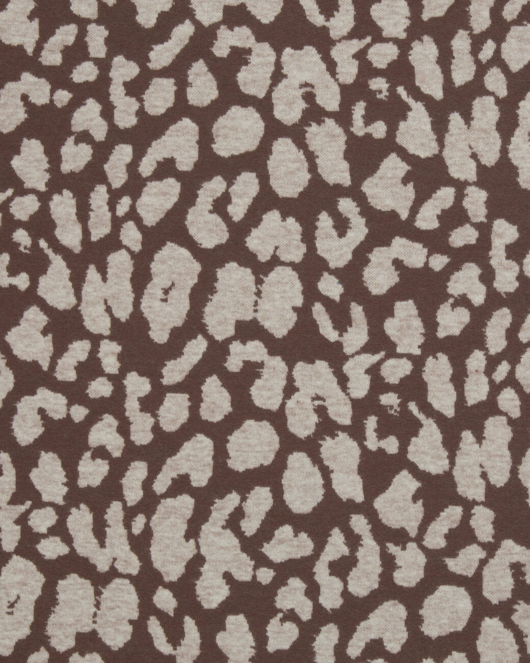 Jacquard-jersey (100% bomull) - Leoprint — Mocca/ljus beige