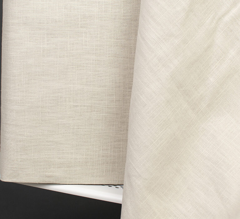 Tvättad linne - Beige, ca 1,5m