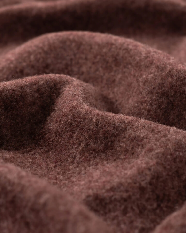 Merinoull fleece (100% merinoull) - Rostbrun melange