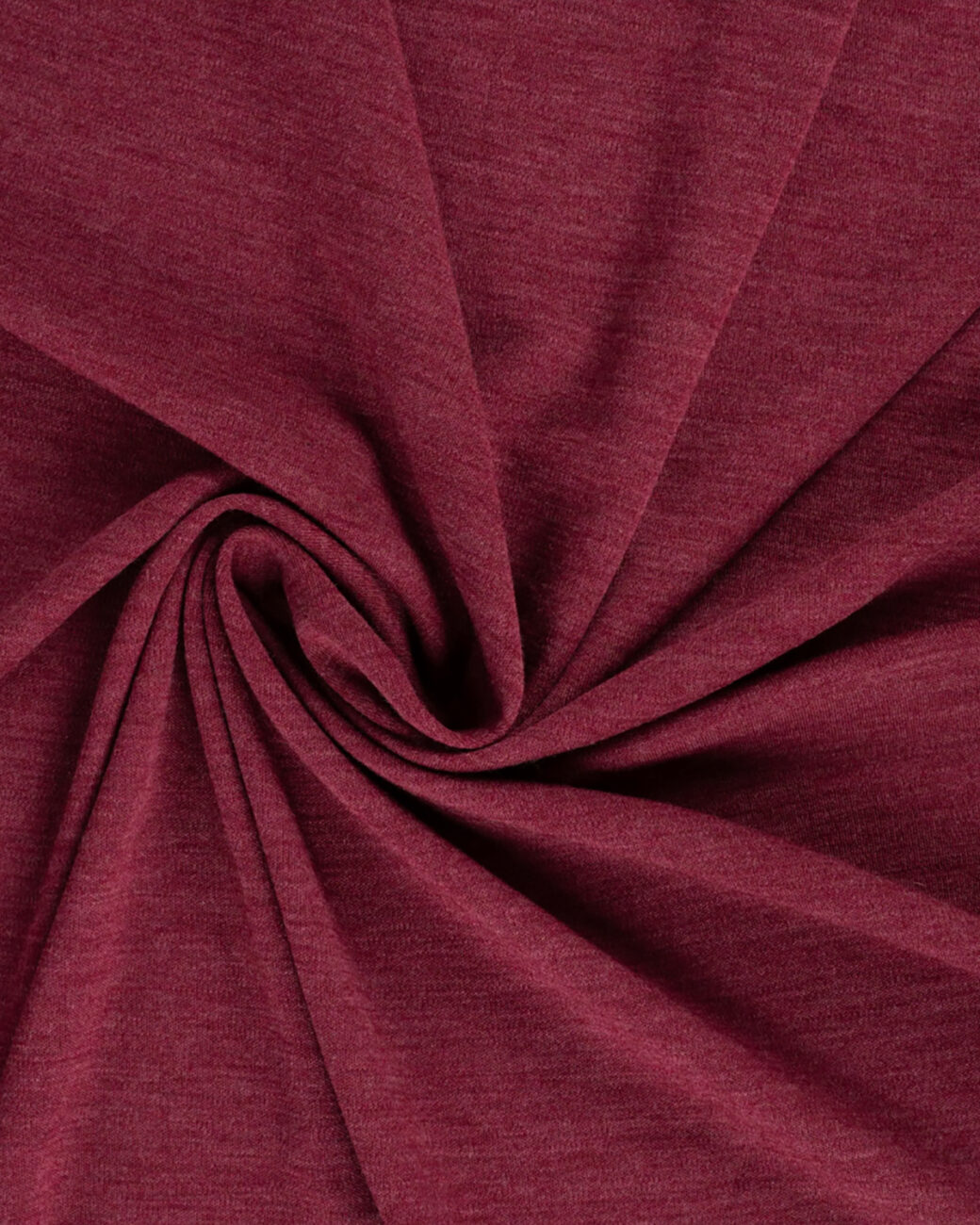 Merinoull interlock jersey (100% merinoull) — Bordeaux melange