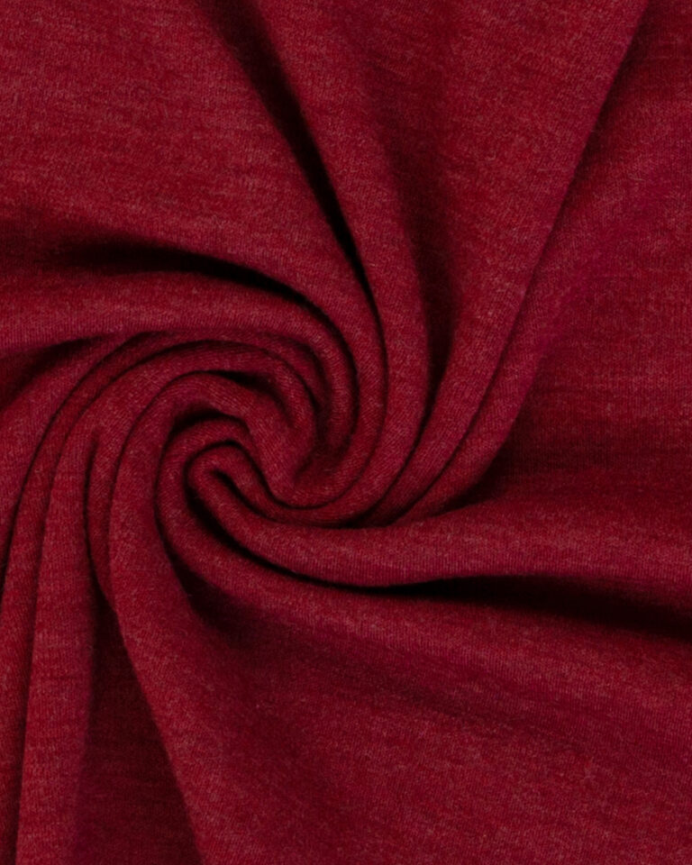 Merinoull interlock jersey (100% merinoull) - Röd
