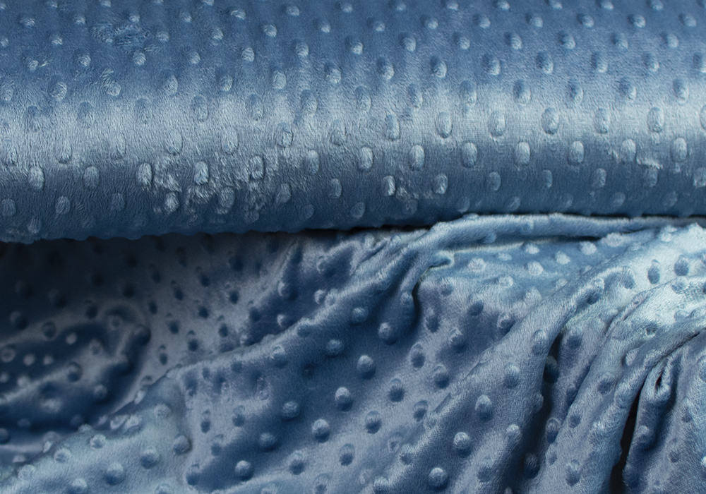 Minkyfleece bubblor — Indigo