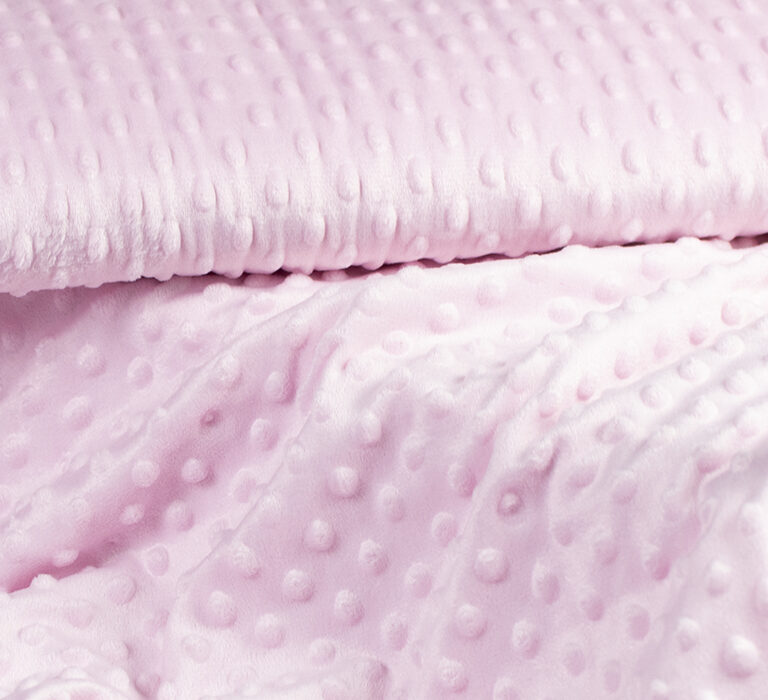 Minkyfleece bubblor - Ljusrosa