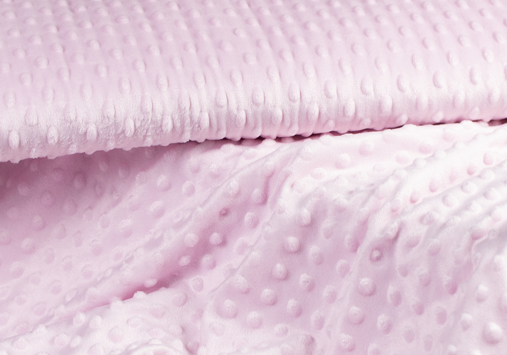 Minkyfleece bubblor — Ljusrosa