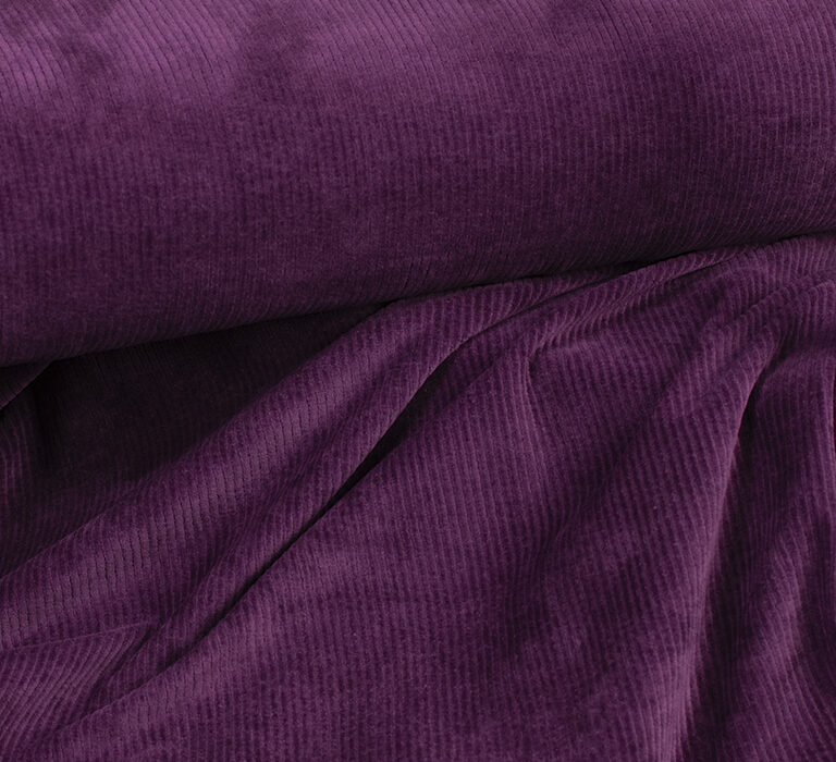 Nicky velour ribbad - Aubergine