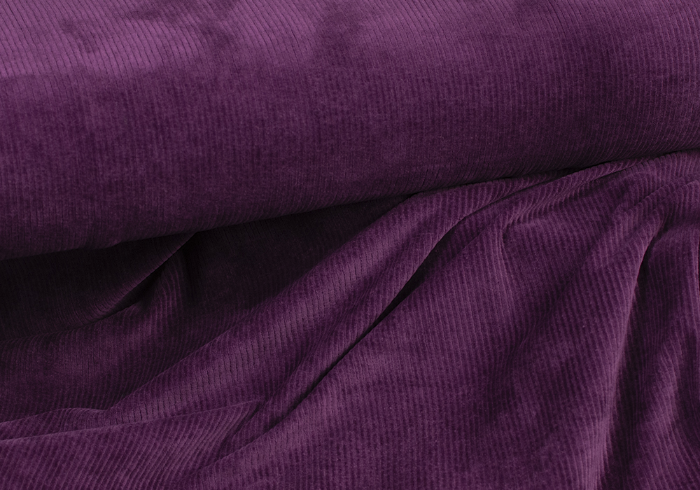 Nicky velour ribbad — Aubergine