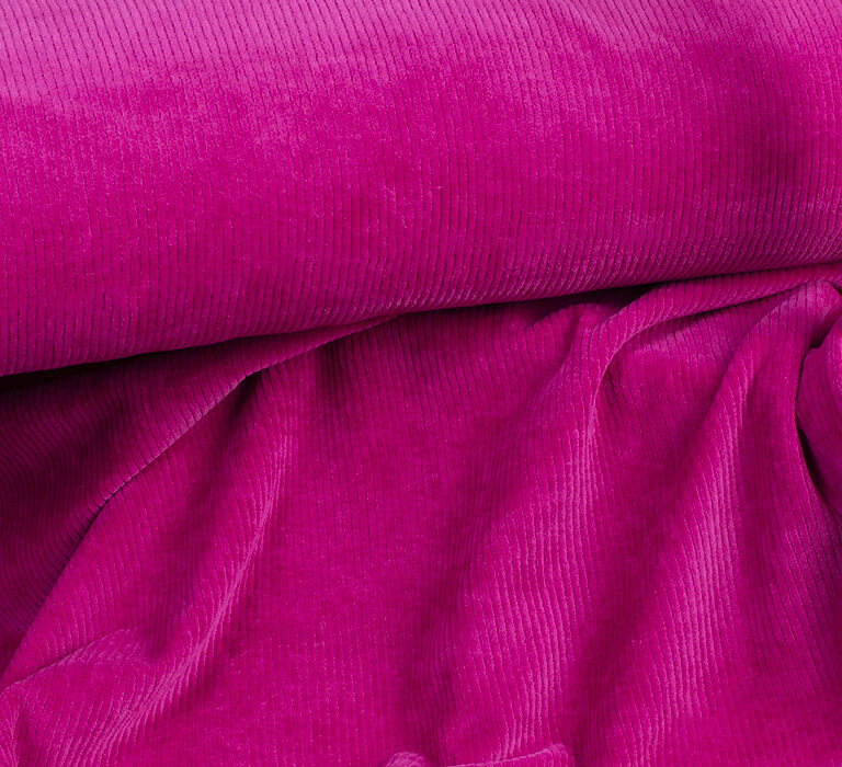 Nicky velour ribbad - Stark rosa