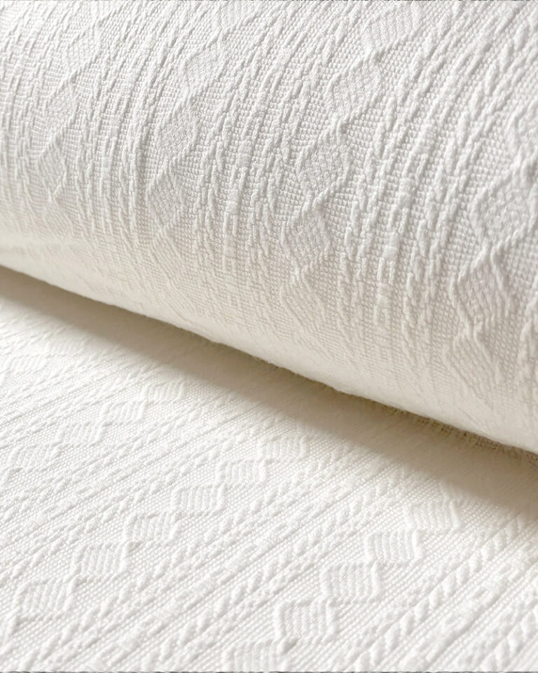 Ribbad jersey (trikå) "stickad" - Offwhite