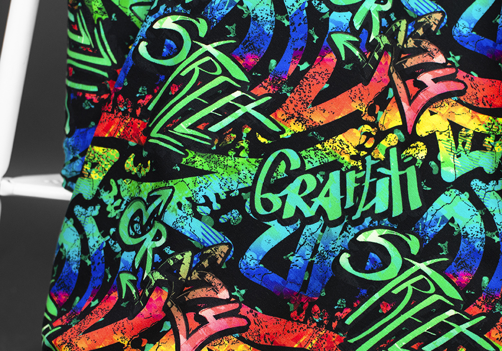 Jersey (trikå) - Graffiti — Svart flerfärgad