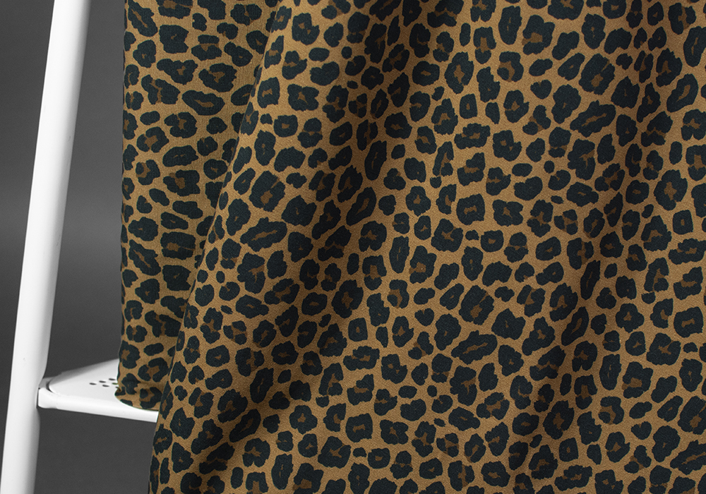 Jersey (trikå) - Leoprint — Rostbrun