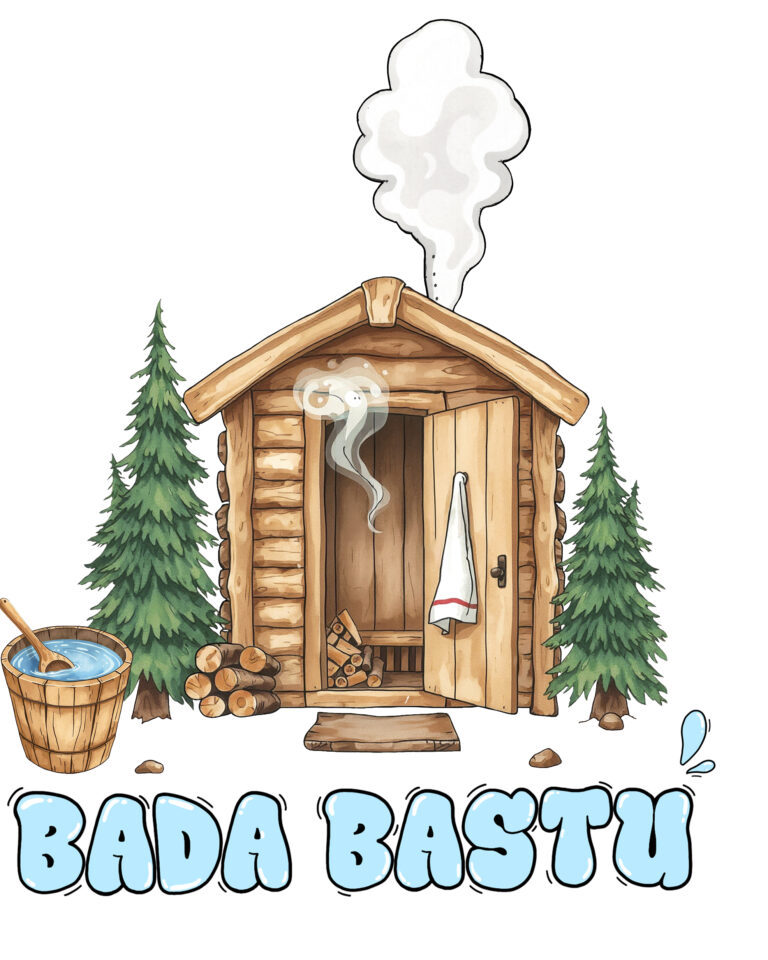 DTF textiltryck - Bada bastu (stryka eller pressa på)