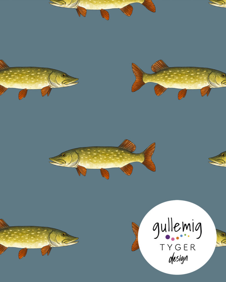 Jersey (trikå) - Gädda - Stålblå