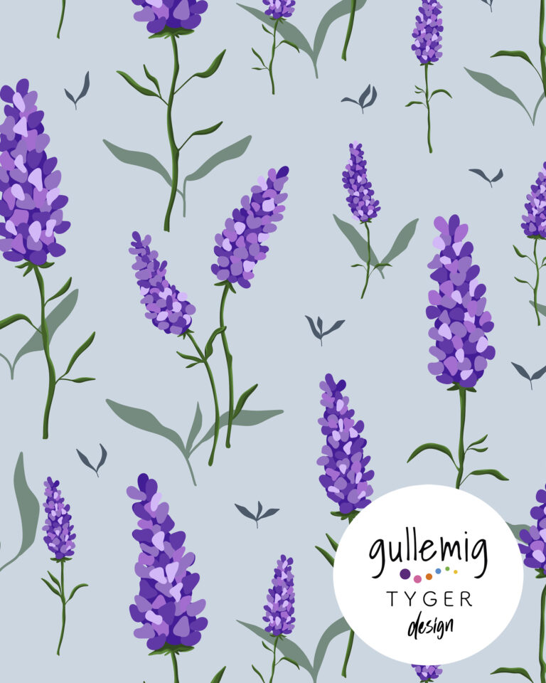 Jersey (trikå) - Lavendel - Gråblå (GOTS)