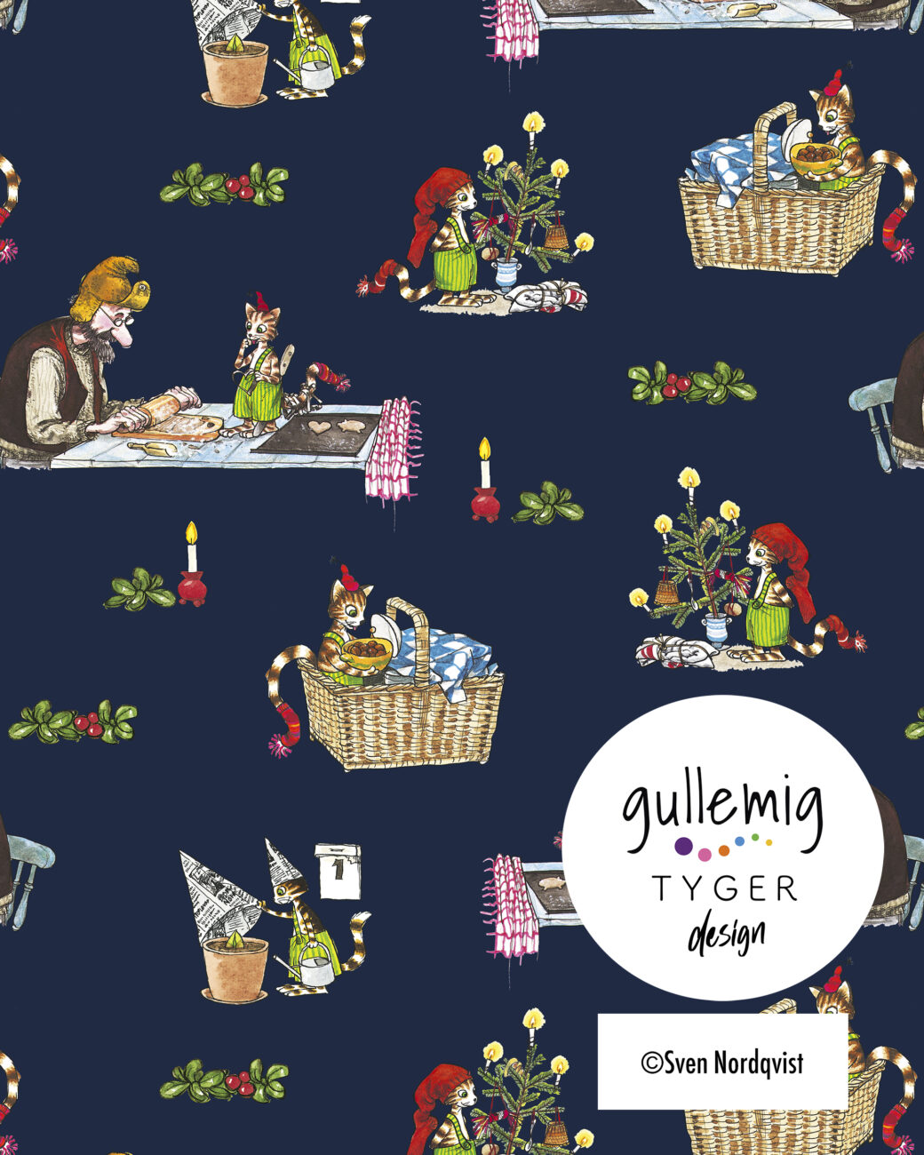Jersey (trikå) - December hos Pettson & Findus — Mörkblå
