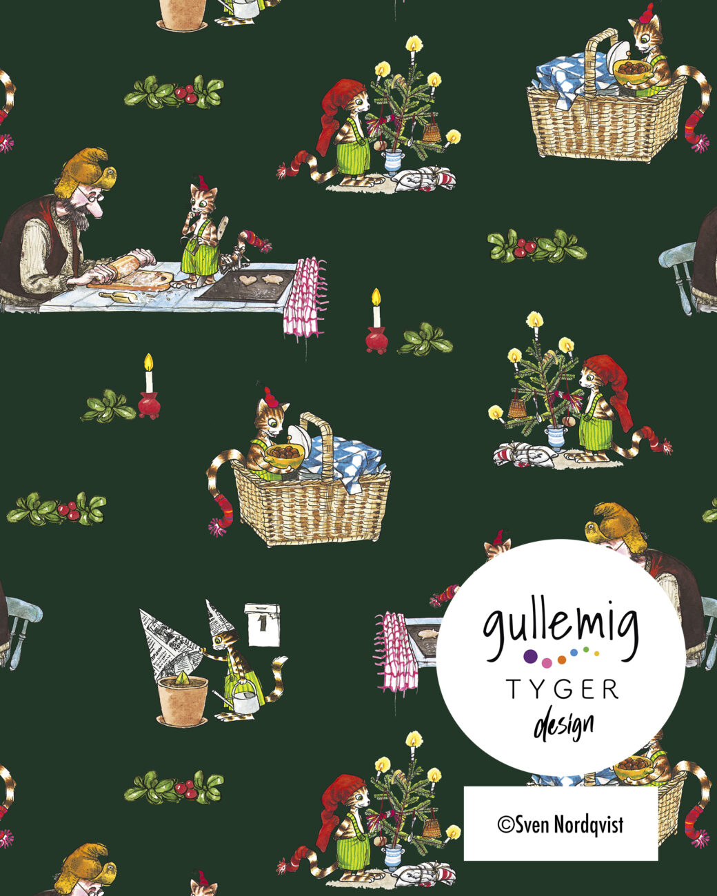 Jersey (trikå) - December hos Pettson & Findus — Mörkgrön