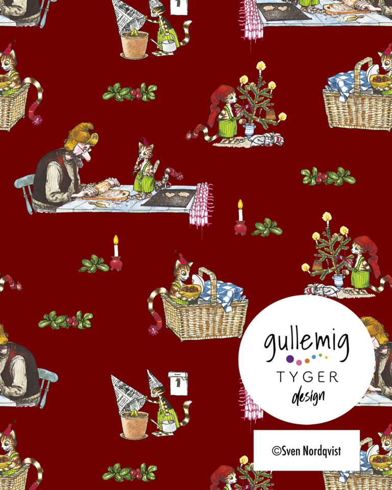 Jersey (trikå) - December hos Pettson & Findus - Mörk röd