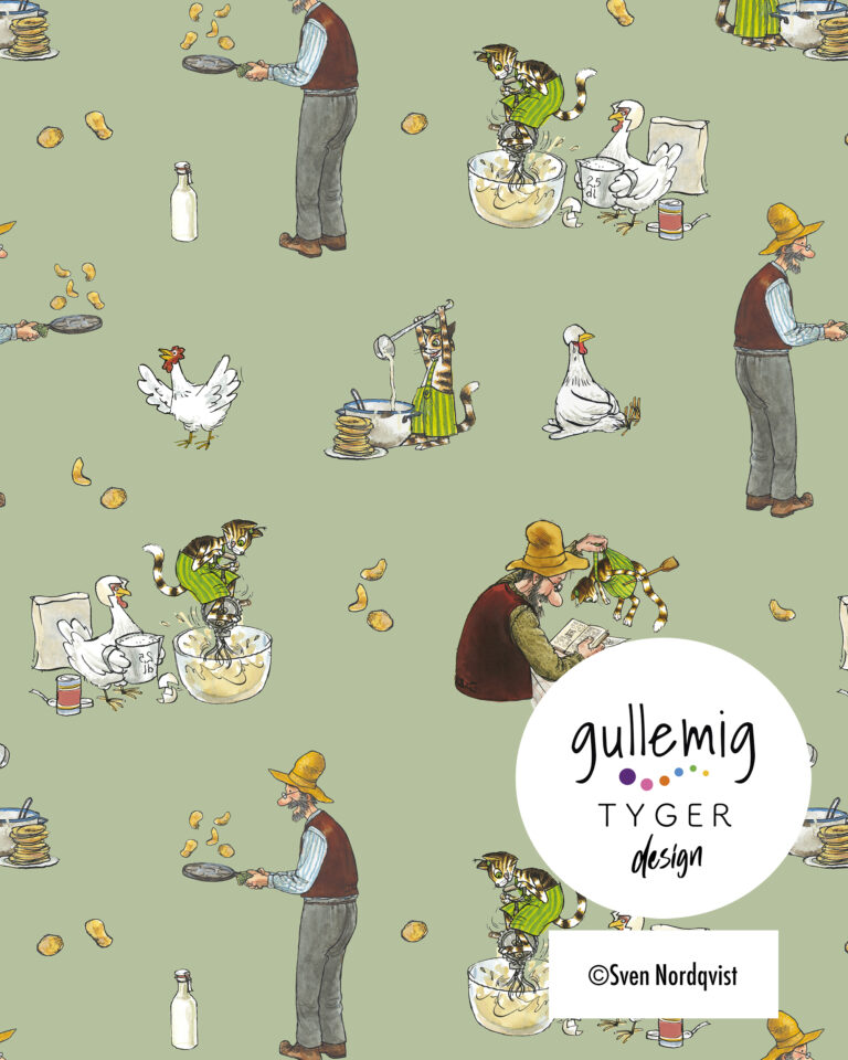 College (french terry) - Pettson & Findus Pannkaksfest - Grön