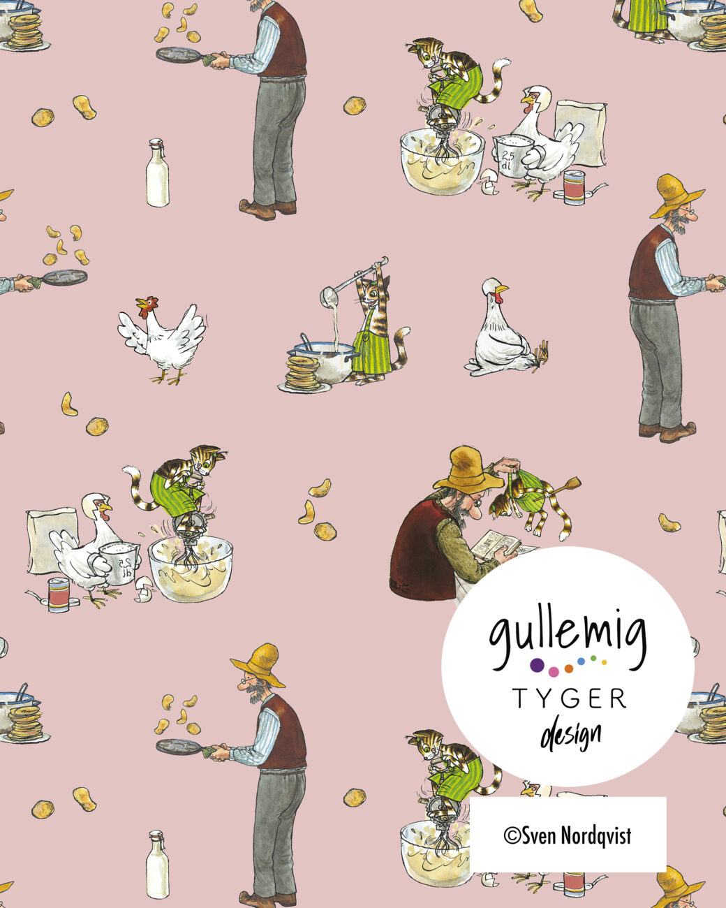 College (french terry) - Pettson & Findus Pannkaksfest — Rosa