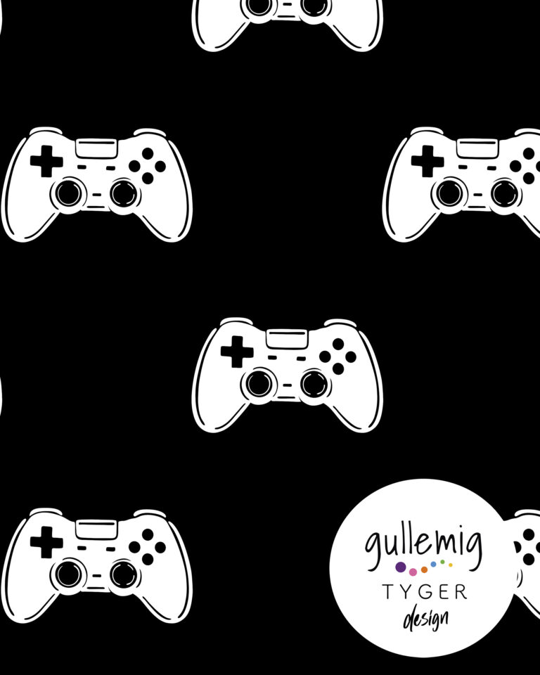 Jersey (trikå) - Gaming kontroll - Svart (GOTS)